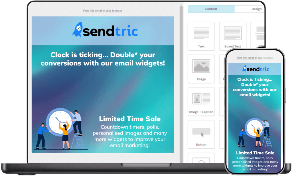 Sendtric 이메일 카운트다운 타이머