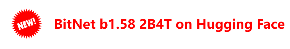 BitNet b1.58 2B4T 모델 HuggingFace 공개