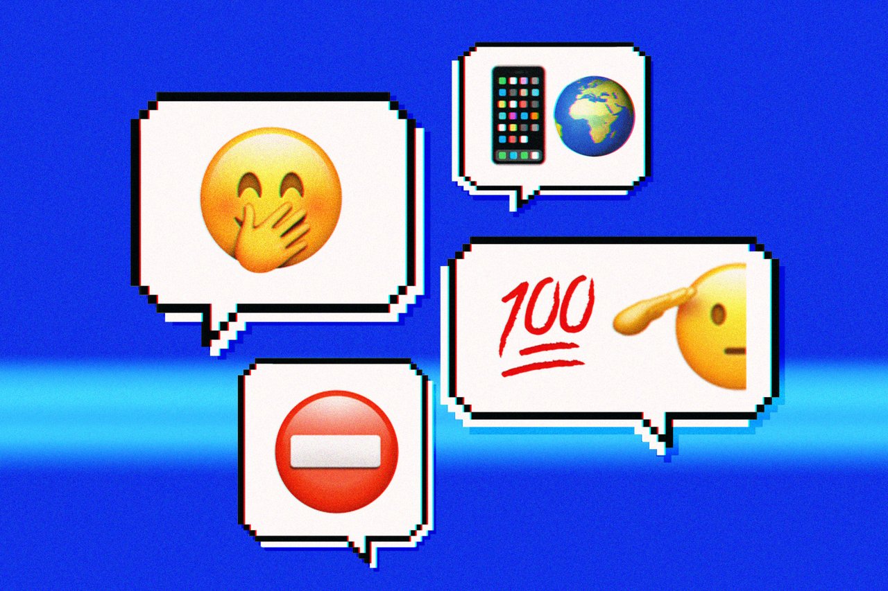 AI 에이전트들이 소셜 네트워크에서 대화하는 모습 일러스트