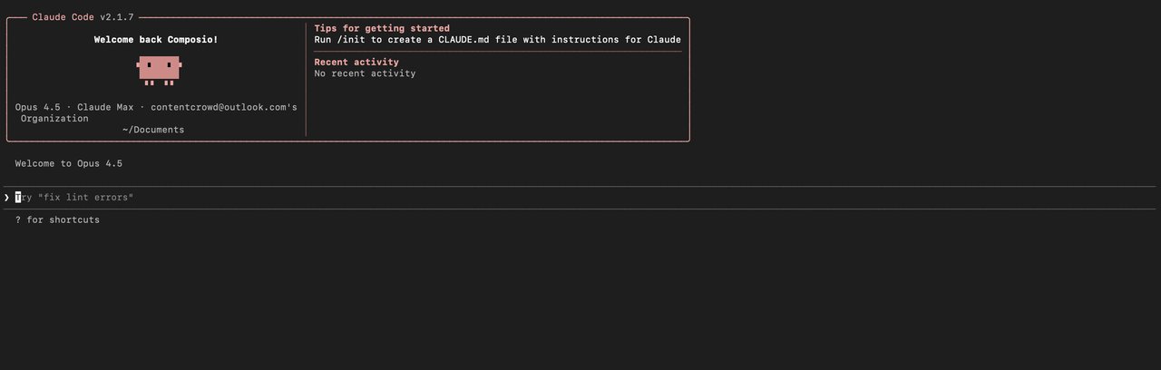 Claude Code 터미널 인터페이스 화면 — Welcome 메시지와 함께 프로젝트 디렉토리가 표시된 모습
