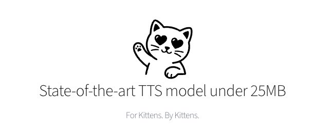 KittenTTS 로고 — State-of-the-art TTS model under 25MB