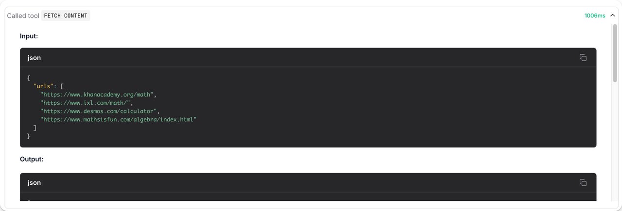 Langflow 플레이그라운드에서 AI 에이전트와 대화하는 화면 — API 키가 백엔드에서 사용되는 구조