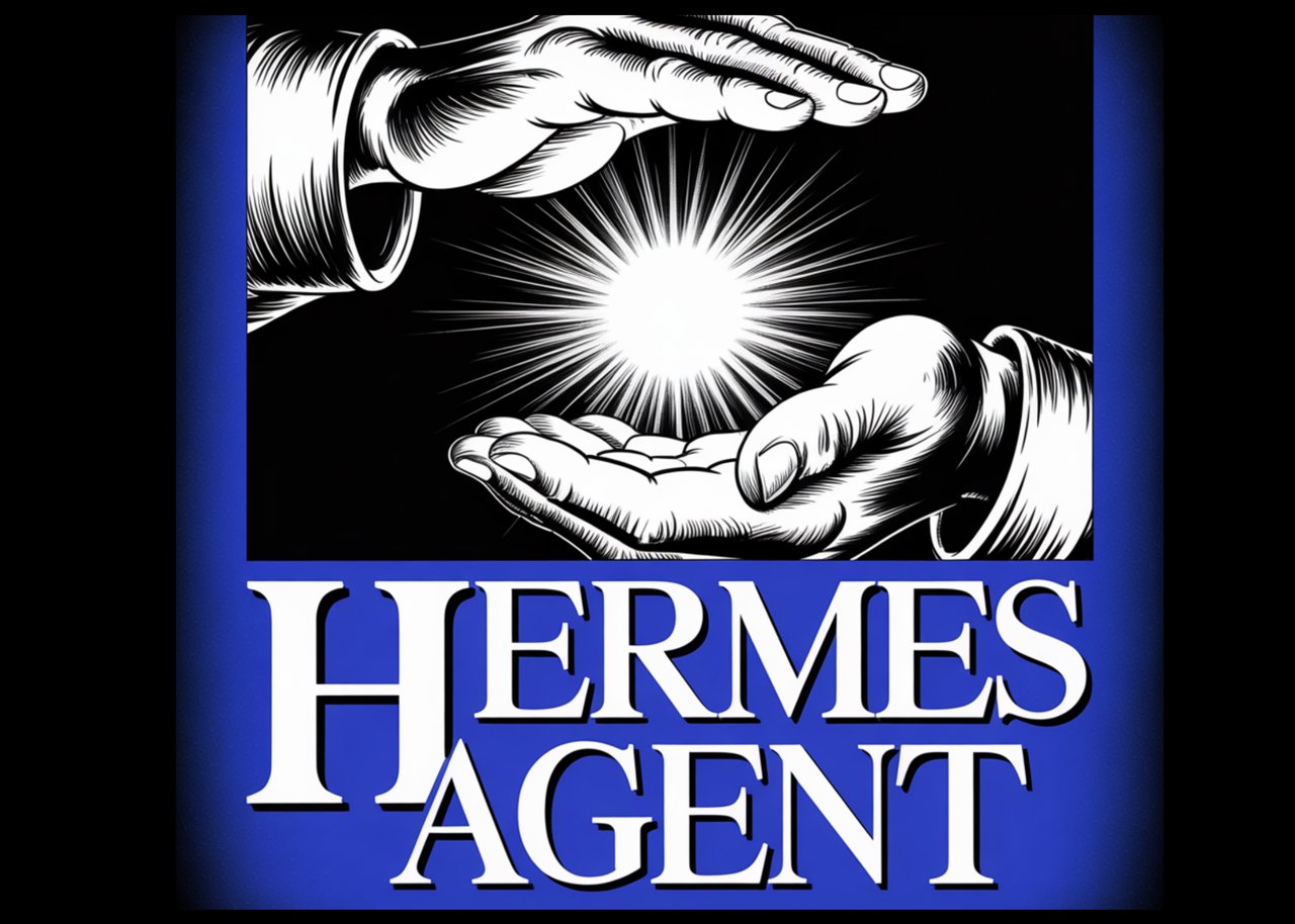 Hermes Agent 공식 배너 — NousResearch 오픈소스 AI 에이전트 로고와 주요 기능 소개