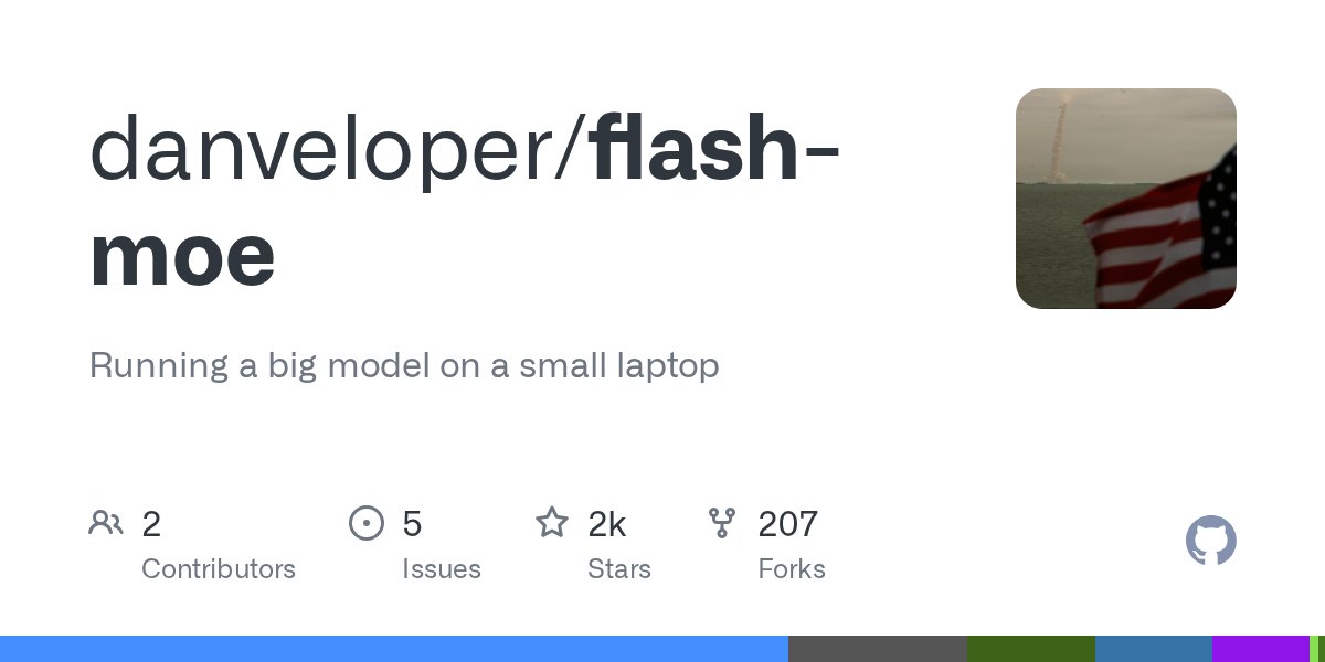 Flash-MoE GitHub 저장소 — danveloper/flash-moe